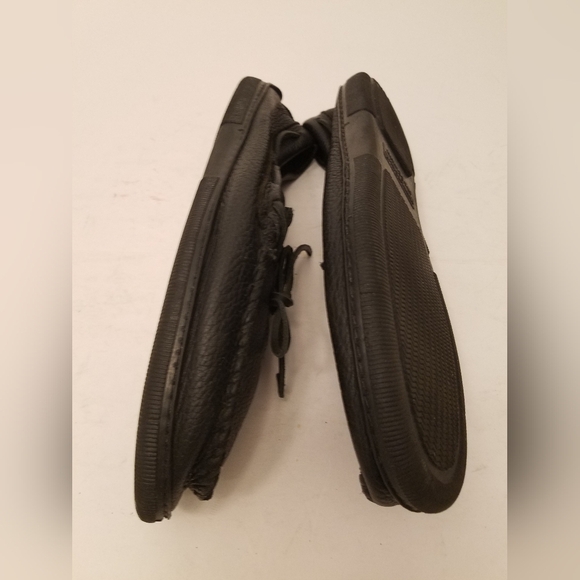 Minnetonka Men's Moccasin Moosehide Straight Plug Black Size 13 - Picture 11 of 16